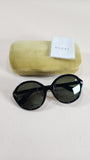 Gucci Interlocking G Rounded Black Frame Sunglasses - 2513