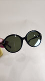 Gucci Interlocking G Rounded Black Frame Sunglasses - 2513