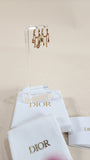 Christian Dior Gold Tone Rhinestone Pierced Earrings - 2489