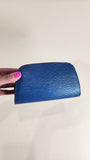 Louis Vuitton Blue Epi Dauphine Pouch - 2539