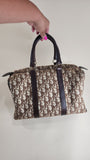 Christian Dior Brown Trotter Print Canvas Boston Bag - 2506
