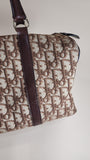 Christian Dior Brown Trotter Print Canvas Boston Bag - 2506