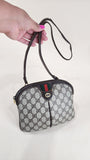 Gucci GG Brown Canvas Sherry Line Crossbody Bag - 2507