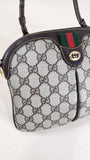 Gucci GG Brown Canvas Sherry Line Crossbody Bag - 2507
