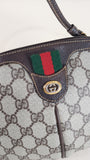 Gucci GG Brown Canvas Sherry Line Crossbody Bag - 2507