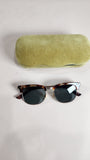 Gucci Brown Half Rim Sunglasses - 2514