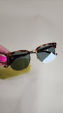 Gucci Brown Half Rim Sunglasses - 2514