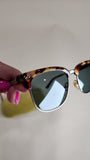Gucci Brown Half Rim Sunglasses - 2514