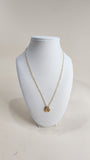 Givenchy Gold Tone Necklace w/ small G Charm - 2472
