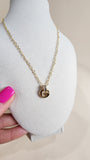 Givenchy Gold Tone Necklace w/ small G Charm - 2472