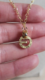 Givenchy Gold Tone Necklace w/ small G Charm - 2472