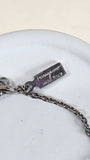 Salvatore Ferragamo Gancini Rhinestone Silver Tone Bracelet - 2525