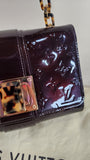 Louis Vuitton Monogram Amarante Vernis Vermont Ave Shoulder Bag- 2546