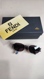 Fendi FF Logo Silver Round Sunglasses - 2510