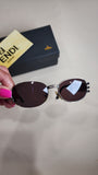 Fendi FF Logo Silver Round Sunglasses - 2510