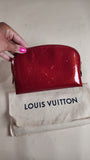 Louis Vuitton Monogram Red Vernis Pouch - 2504