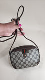 Gucci GG Beige Canvas Sherry Line Shoulder Bag - 2675