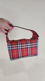 Burberry Red Nova Check Hand Bag - 2569