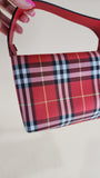 Burberry Red Nova Check Hand Bag - 2569