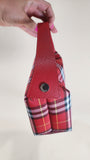 Burberry Red Nova Check Hand Bag - 2569