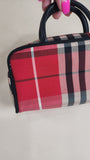 Burberry Red Nova Check Hand Bag - 2570