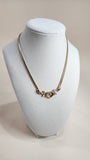 Nina Ricci Gold Tone Necklace w/ Heart - 2552