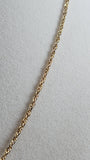 Nina Ricci Gold Tone Necklace w/ Tear Drop Charm - 2574