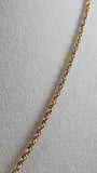 Nina Ricci Gold Tone Necklace w/ Tear Drop Charm - 2555