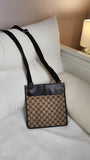 Gucci GG Beige Canvas Crossbody Bag - 2572