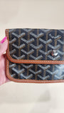 Goyard Herringbone Pouch Black and Brown - 2622