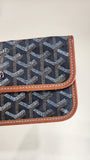 Goyard Herringbone Pouch Black and Brown - 2622