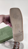 Gucci Brown Leather GG Espadrille Sandals, Size 37 - 1660