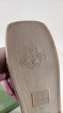 Gucci Brown Leather GG Espadrille Sandals, Size 37 - 1660