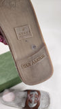 Gucci Brown Leather GG Espadrille Sandals, Size 37 - 1660