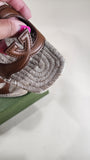 Gucci Brown Leather GG Espadrille Sandals, Size 37 - 1660