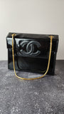 Chanel Black Patent Leather Shoulder Bag - 2659