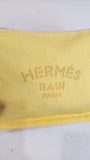 Hermes Yellow Canvas Pouch - 2624