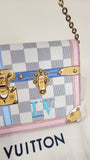 Louis Vuitton Damier Azur Summer Trunks Pochette Weekend Clutch - 1619
