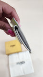 Fendi Cream & Neon Yellow Card Case/Coin Purse - 1628
