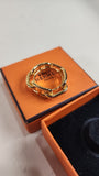 Hermes Regate Chaine D'ancre Gold Tone Scarf Ring - 2650