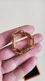 Hermes Regate Chaine D'ancre Gold Tone Scarf Ring - 2650