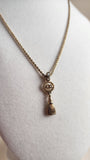 Dior Gold Toned Necklace with Tassel Pendant - 2563