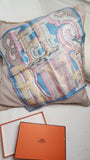 Hermes Eletrique Gavroche Petit Carre 100% Silk Multicolor Scarf - 2662