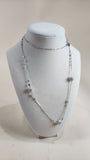Swarovski Silver Color Necklace w/ Rhinestone Spheres - 2693