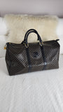 Celine Black Macadam Canvas Boston Bag - 2683