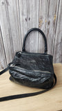 Givenchy Pandora Black Antique Leather Shoulder Bag - 1642