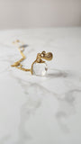 Swarovski Gold Color Crystal Perfume Bottle Necklace - 2691