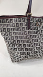 Fendi Zucchino Brown Canvas Tote - 2729