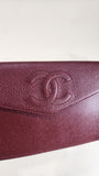 Chanel  Caviar Leather Red Small Clutch - 2735
