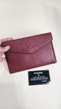 Chanel  Caviar Leather Red Small Clutch - 2735